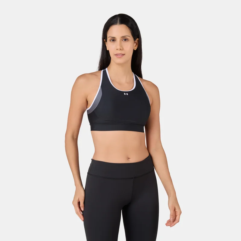 اندر ارمر حمالة صدر رياضية بدعم متوسط وتصميم متقاطع في الخلف للنساء